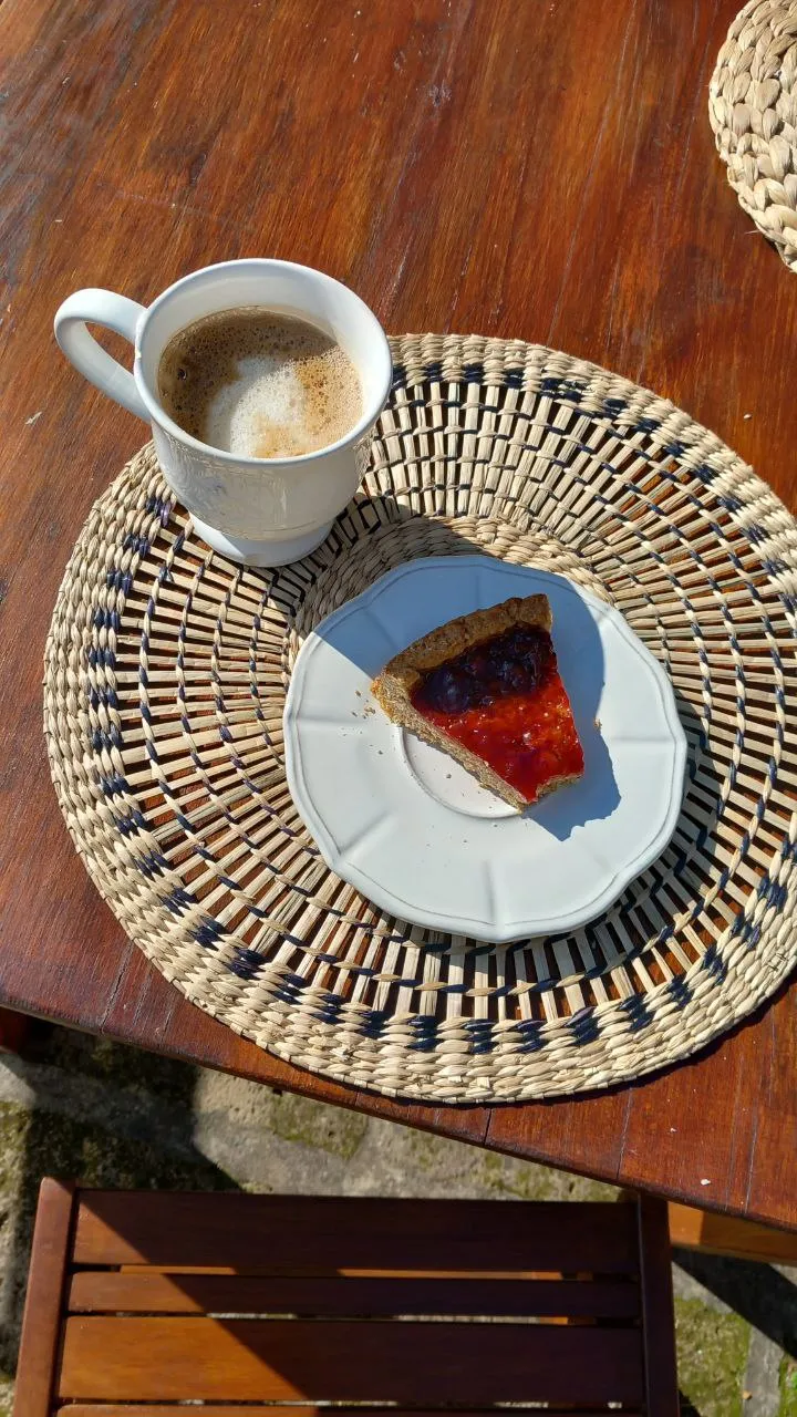 Crostata integrale. veg