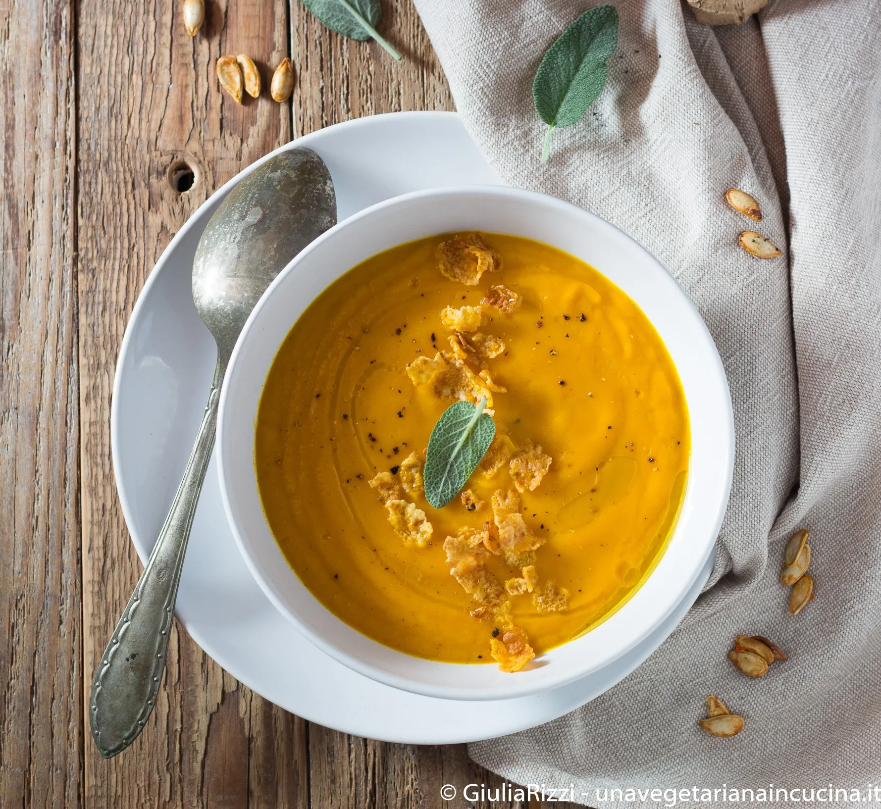 Crema di Zucca e canella. veg. glutine free